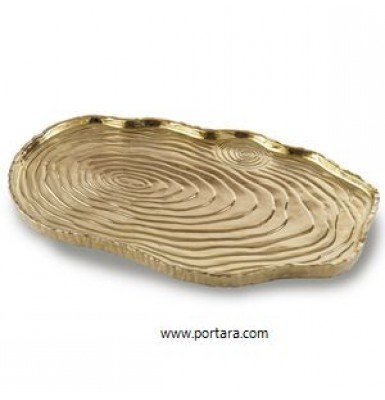 Gold Tree Bark Tray