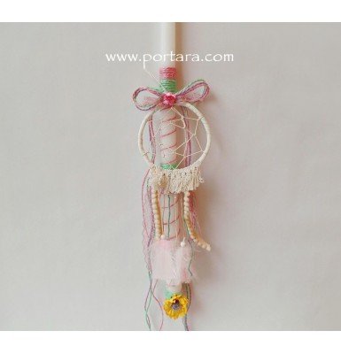 The Little Girl Dream Catcher Easter Candle ~ Labatha The Little Girl Dream Catcher Easter Candle ~ Labatha