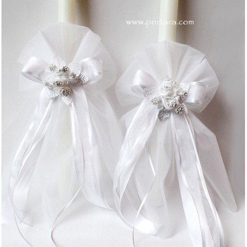 Roses Wedding Candles for the Bride and Groom