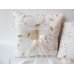 A Magnificent Ivory Silk and Gold Beauty Guest Book, Pen and a Pillow