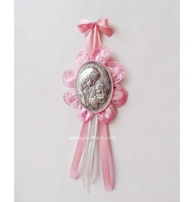 Virgin Mary Hanging Crib Baby Girl Icon