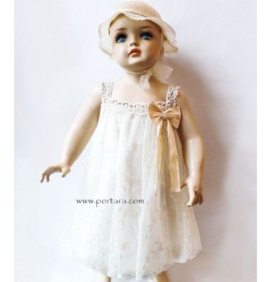 Anthe Raw Silk Vintage Beauty Baptism Dress Anthe Raw Silk Vintage Beauty Baptism Dress
