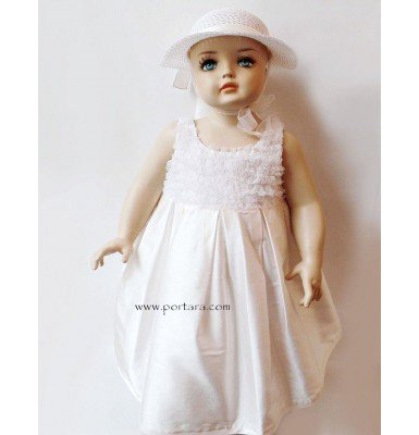 Manuela Silk and Ruffles Christening Dress