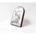 Angel Silver Icon on a Mahogany Tree Gift Idea