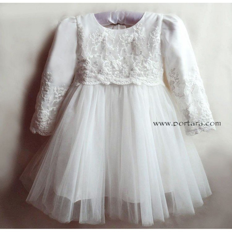 christening dress long sleeve