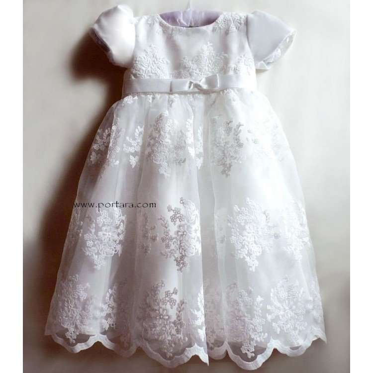 off white baptism dress