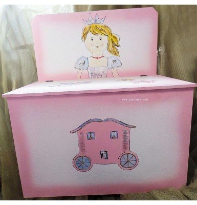 Girl's Wooden Trunk Hand Painted Box