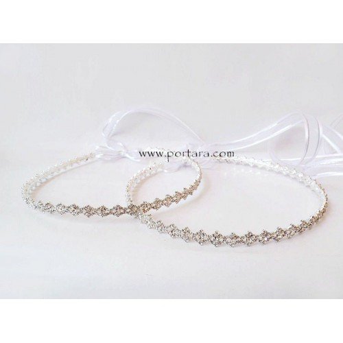 Spectacular Silver and Swarovski Crystals Wedding Crowns