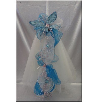 Amazing Butterfly Beauty Christening Baptism Candle Amazing Butterfly Beauty Christening Baptism Candle