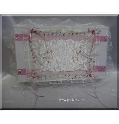 Christening Baptism Keepsake Box with Lovely Teddy Bear Accents Christening Baptism Keepsake Box with Lovely Teddy Bear Accents