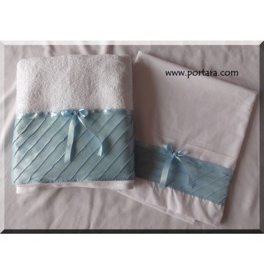  Charming Boys White and Blue Baptism Set ~ Lathopana