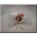 Dainty Porcelain Flower Pin Bomboniere 