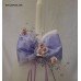 Baby Pink or Lilac or Green Simplicity Christening Baptism Candle ~Lambatha