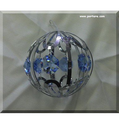 Large Crystal Ball with Austrian Crystals Ornament 