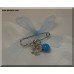 Light Blue Eye Christening Baptism Witness Pin Martyrika ~ Unisex