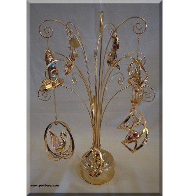 Gold Plated 24K Rotating Display Rack -Tree