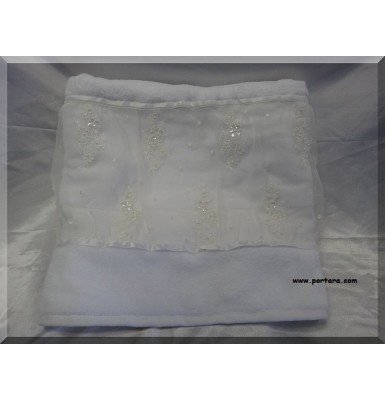 Girls Embroidered Silk Lace Christening Set with Oil Sheet ~ Lathopana