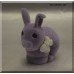 Gift Bunny Pendant Inside Velour Keepsake Box 