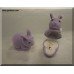 Gift Bunny Pendant Inside Velour Keepsake Box 