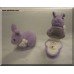 Gift Bunny Pendant Inside Velour Keepsake Box 