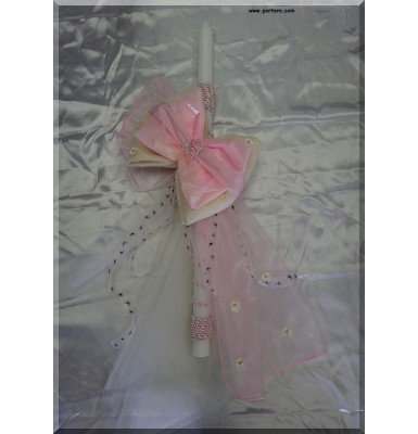 Sheer Elegance Girls Christening Baptism Candle Sheer Elegance Girls Christening Baptism Candle