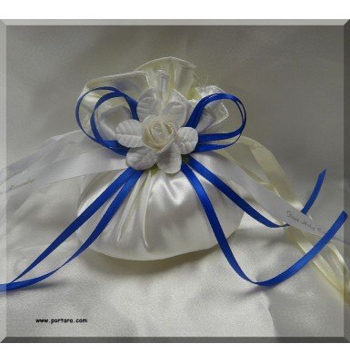 White with Ivory Bomboniere Gift Favor Idea