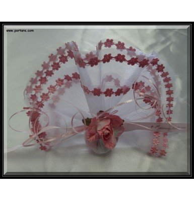 Fabulous Organdy Favor with Flower Pattern Border