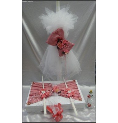 Amazing Rose Beauty Christening Baptism Set Amazing Rose Beauty Christening Baptism Set
