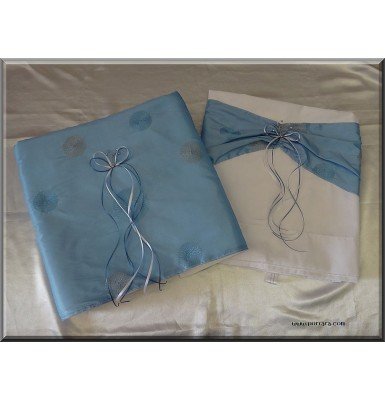 Blue Silk Tafetta Beauty Baptism Set ~ Lathopana