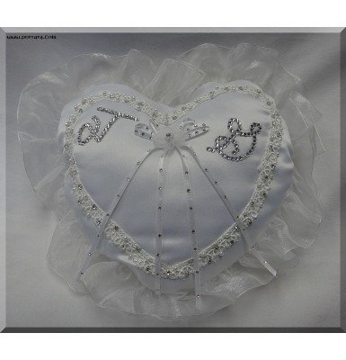 Girls Pillow Accented with Swarovski AB Crystals