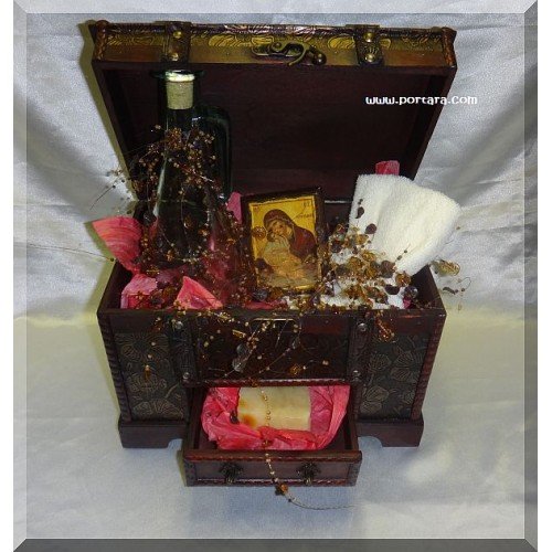 Vintage Style Anointing Oil Bottle and Soap Set  