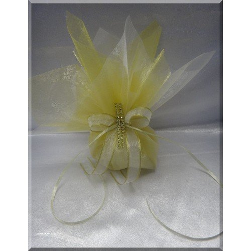 Gold Sheer Organza Bomboniere 
