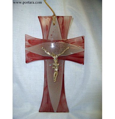 Murano Glass Girls Cross