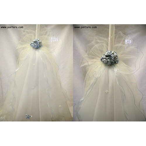 Aristocratic Boys Blue Baptism Christening Candle Aristocratic Boys Blue Baptism Christening Candle