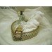 Golden Heart with Beads Baptism Anointing Oil Basket