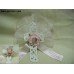 Crocheted Crosses with Organdy Circles Favors ~ Unisex