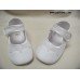 Pearl White Personalized Girls Christening Shoes with Swarovski Crystals