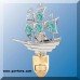 Sailboat Night Light with Austrian Swarovski Crystals Gift Favor