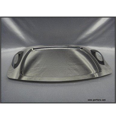 Rectangular tray with Elegant Matte Handles Rectangular tray with Elegant Matte Handles