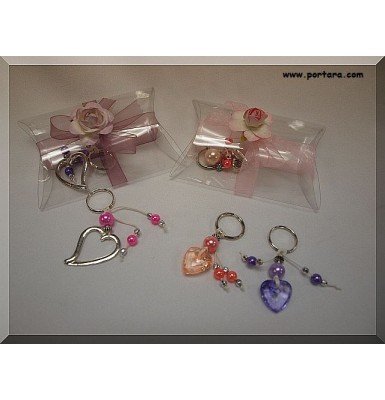 Lovely Worry Beads Hearts with Pearls Key Chains Gift Favors Lovely Worry Beads Hearts with Pearls Key Chains Gift Favors