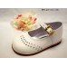 Flower Blossoms Girls Shoes in White Color