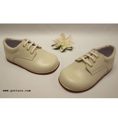 Adorable Boys White or Ivory Leather Shoes