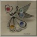Angel & Heart Chrome Plated with Austrian Crystals Hanging Ornament Gift Favor