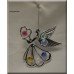 Angel & Heart Chrome Plated with Austrian Crystals Hanging Ornament Gift Favor