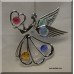 Angel & Heart Chrome Plated with Austrian Crystals Hanging Ornament Gift Favor