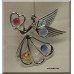 Angel & Heart Chrome Plated with Austrian Crystals Hanging Ornament Gift Favor
