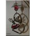 Angel with Heart and Austrian Crystals Chrome Plated Spiral Hanging Ornament 