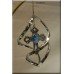 Cross Chrome Plated Classic Spiral Hanging Ornament Favor