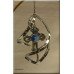 Cross Chrome Plated Classic Spiral Hanging Ornament Favor