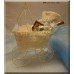 Adorable Ivory Baby Carriage Oil Basket ~ Unisex